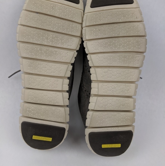 Cole Haan Zerogrand Gray Suede Wingtip Oxford shoe - Picture 3 of 7